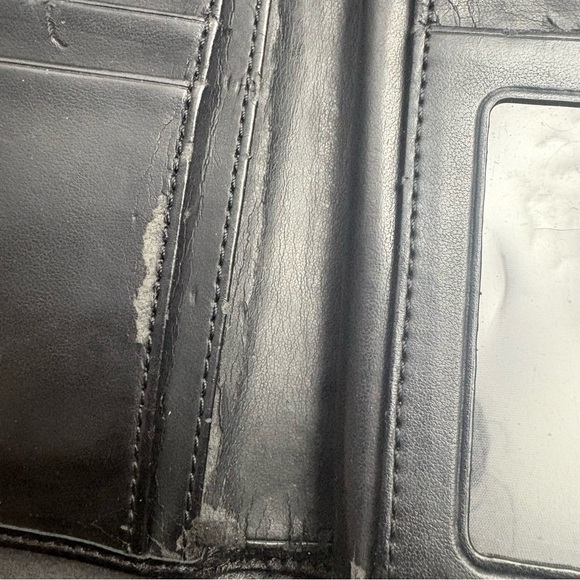 Coach Zipper buckle wallet black wallet small - Picture 7 of 12